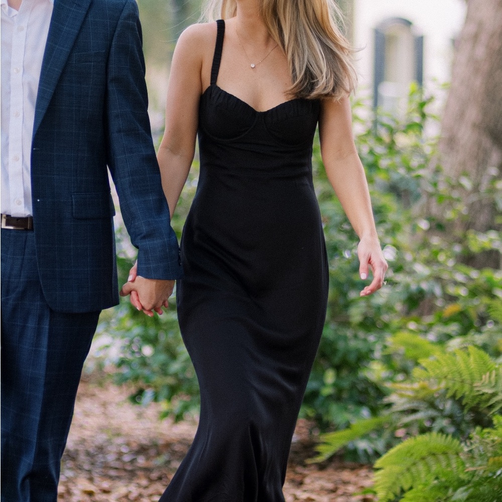 Meshki Constance Cupped Midi Dress - Black